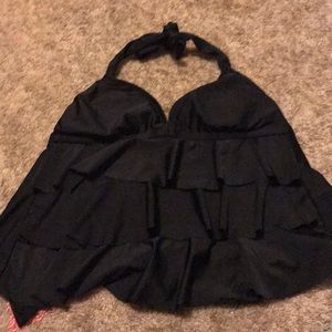 A tankini swim top
